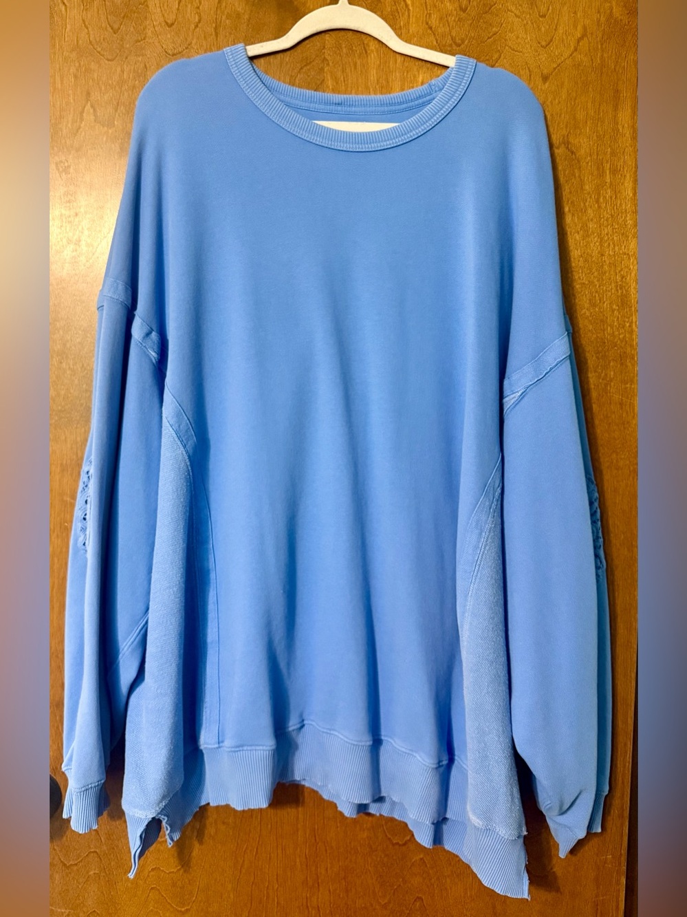 Aerie Blue Oversized Crewneck Sweatshirt